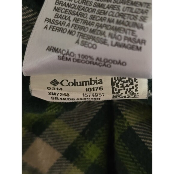 !! Columbia Men's Green OMNIWICK Flannel Long Sleeve Size LARGE - Picture 14 of 15